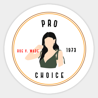 Pro Choice 1973 Sticker